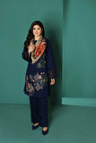 3 Piece Unstitched Heavy Embroidereda Dhanak Wool Suit With Digital Printed Dhanak Wool Shawl NS195