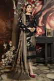 3 Piece Unstitched Heavy Embroidered Dhanak Wool Suit With Digital Printed Wool Shawl MJ-1090