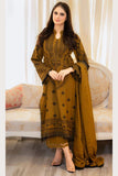 3 Piece Unstitched Heavy Embroidered Dhanak Suit ( Four Sided Embroidered Dhanak Shawl )MB-100
