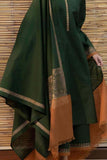 3 Piece Unstitched Embroidered Dhanak Wool Suit With Digital Printed Dhanak Wool Shawl BR1075