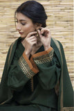 3 Piece Unstitched Embroidered Dhanak Wool Suit With Digital Printed Dhanak Wool Shawl BR1075