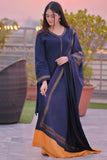 3 Piece Unstitched Embroidered Dhanak Wool Suit With Digital Printed Dhanak Wool Shawl BR-1145