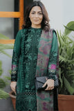 3 Piece Unstitched Heavy Embroidered Pure Lawn Suit with Printed Lawn Dupatta SR2565