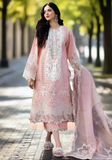 3 Piece Unstitched Heavy Embroidered Chickan Kari Pure Lawn Suit with Heavy Embroidered Organza Dupatta BL2585