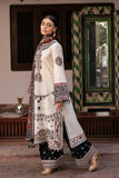 3 Piece Unstitched Heavy Embroidered Lawn Suit ( Fine Printed Poly Lawn Dupatta ) JZ-2800