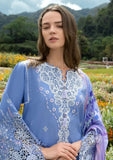 3 Piece Unstitched Heavy Embroidered Lawn Suit ( Fine Printed Silk Dupatta )