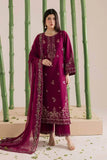 3 Piece Unstitched Heavy Embroidered Lawn Suit ( Four-sided Embroidered Chiffon Dupatta )