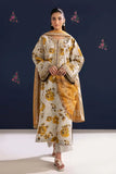 3 Piece Unstitched Printed Embroidered Lawn Suit ( Printed Lawn Dupatta )