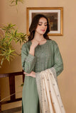 3 Piece Unstitched Heavy Embroidered Lawn Suit ( Embroidered Lawn Dupatta )RP-600
