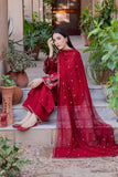 3 Piece Unstitched Heavy Embroidered Lawn Suit ( Full Embroidered Chiffon Dupatta )BT-2700