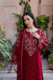 3 Piece Unstitched Heavy Embroidered Lawn Suit ( Full Embroidered Chiffon Dupatta )BT-2700