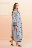 3 Piece Unstitched Heavy Embroidered Lawn Suit ( Full Embroidered Organza Dupatta )AS-2775