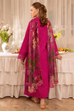 3 Piece Unstitched Heavy Embroidered Chickan Kari Lawn Suit ( Fine Printed Silk Dupatta )FR-2725