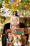 3 Piece Unstitched Heavy Embroidered Lawn Suit ( Fine Printed Poly Lawn Dupatta )