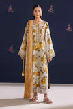3 Piece Unstitched Printed Embroidered Lawn Suit ( Printed Lawn Dupatta )