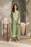 3 Piece Unstitched Heavy Embroidered Lawn Suit ( Plain Bamber Chiffon Dupatta )MR-2740