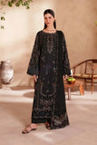3 Piece Unstitched Heavy Embroidered Chickan Kari Lawn Suit ( Four-sided Embroidered Chiffon Dupatta )