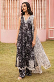 3 Piece Unstitched Embroidered Lawn Suit ( Fine Printed Crinkle Chiffon Dupatta )MB-480