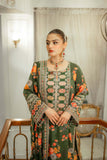 3 Piece Unstitched Heavy Embroidered Shamoz Silk Suit ( Four-sided Embroidered Shamoz Silk Dupatta )AS-988