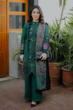 3 Piece Unstitched Heavy Embroidered Pure Lawn Suit with Printed Lawn Dupatta SR2565