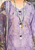 3 Piece Unstitched Heavy Embroidered Pure Lawn Suit With Digital Printed Silk Dupatta MS04