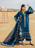 3 Piece Unstitched Heavy Embroidered Pure Lawn Suit With Heavy Embroidered Organza Dupatta SM30