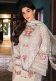 3 Piece Unstitched Heavy Embroidered Chickan Kari Pure Lawn Suit with Printed Silk Dupatta EL12