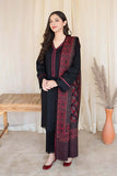 3 Piece Unstitched Embroidered Dhanak Wool Suit With Printed Woolen Shawl BC-835