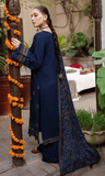 3 Piece Unstitched Heavy Embroidered Dhanak Wool Suit With Heavy Embroidered Dhanak Wool Shawl BR-605