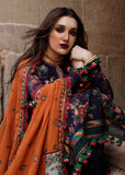 3 Piece Unstitched Heavy Embroidered Dhanak Wool Suit With Heavy Embroidered Dhanak Shawl AJ-680