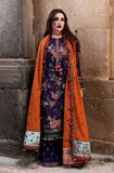 3 Piece Unstitched Heavy Embroidered Dhanak Wool Suit With Heavy Embroidered Dhanak Shawl AJ-680