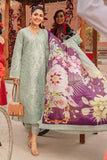 3 Piece Unstitched Heavy Embroidered Chickan Kari Pure Lawn Suit with Digital Printed Poly Lawn Dupatta MS42