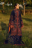 3 Piece Unstitched Heavy Embroidered Dhanak Wool Suit With Four Sided Embroidered Dhanak Shawl RS-695