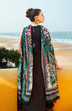 3 Piece Unstitched Heavy Embroidered Chickan Kari Pure Lawn Suit with Fine Printed Silk Dupatta