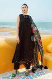 3 Piece Unstitched Heavy Embroidered Chickan Kari Pure Lawn Suit with Fine Printed Silk Dupatta
