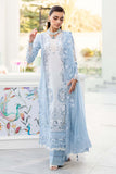 3 Piece Unstitched Heavy Embroidered Chickan Kari Lawn Suit with Four Sided Embroidered Chiffon Dupatta CS2645
