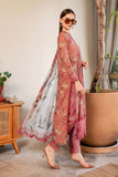 3 Piece Unstitched Embroidered Lawn Suit with Fine Printed Lawn Dupatta MB470