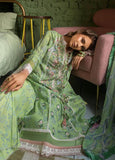 3 Piece Unstitched Embroidered Pure Lawn Suit with Fine Printed Silk Dupatta SN16