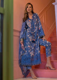 3 Piece Unstitched Embroidered Pure Lawn Suit with Fine Printed Silk Dupatta SN13