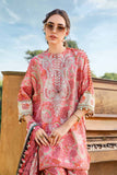 3 Piece Unstitched Embroidered Lawn Suit with Printed Lawn Dupatta MB458