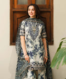 3 Piece Unstitched Embroidered Lawn Suit with Printed Lawn Dupatta SP500