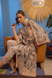 3 Piece Unstitched Embroidered Pure Lawn Suit with Fine Printed Silk Dupatta NS21