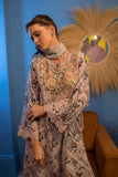 3 Piece Unstitched Embroidered Pure Lawn Suit with Fine Printed Silk Dupatta NS21