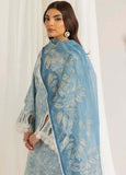 3 Piece Unstitched Embroidered Lawn Suit with Fine Printed Polly Lawn Dupatta MB442