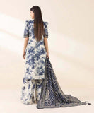 3 Piece Unstitched Embroidered Lawn Suit with Printed Lawn Dupatta SP500