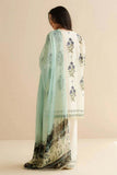 3 Piece Unstitched Digital Printed Lawn Suit with Fine Printed Lawn Dupatta CO492