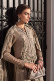 3 Piece Unstitched Heavy Embroidered Chickan Kari Lawn Suit with Heavy Embroidered Organza Dupatta MB2665