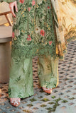 3 Piece Unstitched Embroidered Lawn Suit with Printed Lawn Dupatta MB452