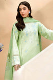 3 Piece Unstitched Heavy Embroidered Lawn Suit with Printed Lawn Dupatta ZS2630