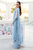 3 Piece Unstitched Heavy Embroidered Chickan Kari Lawn Suit with Four Sided Embroidered Chiffon Dupatta CS2645